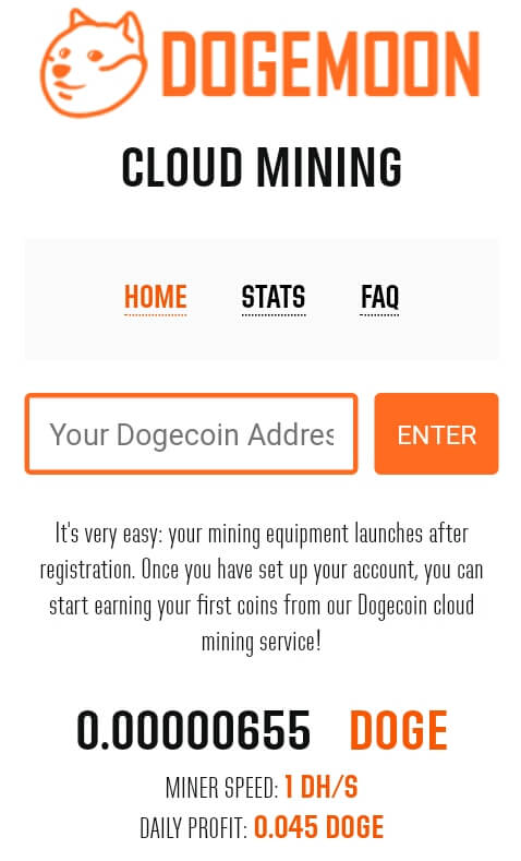 Paste alamat Dogecoin yang telah di Copy tadi ke kolom yang telah disediakan dan klik "Enter".