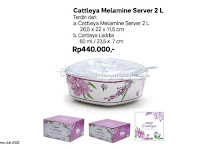 Cattleya Melamine Server 2L Tupperware Promo Juli 2020