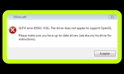 How To Fix GLFW Error 65542: WGL: The Driver Does Not Appear To Support OpenGL. Please Make Sure You Have up-to-date drivers Problem Solved on Minecraft