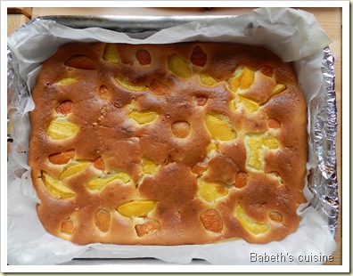 gateau abricots