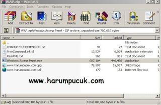 Mudahnya mengakses panel / program di Windows menggunakan Windows Access Panel