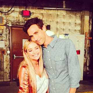 PLL BTS Photo of Ashley Benson and Blake Berris episode 6x13