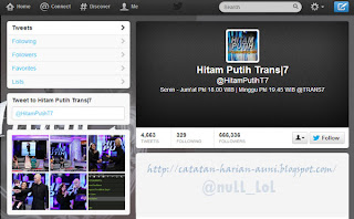 Akun Twitter Hitam Putih Trans7