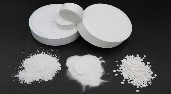 Chlorine ở dạng bột và dạng nén