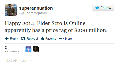 The Elder Scrolls Online Has Cost $200 Million