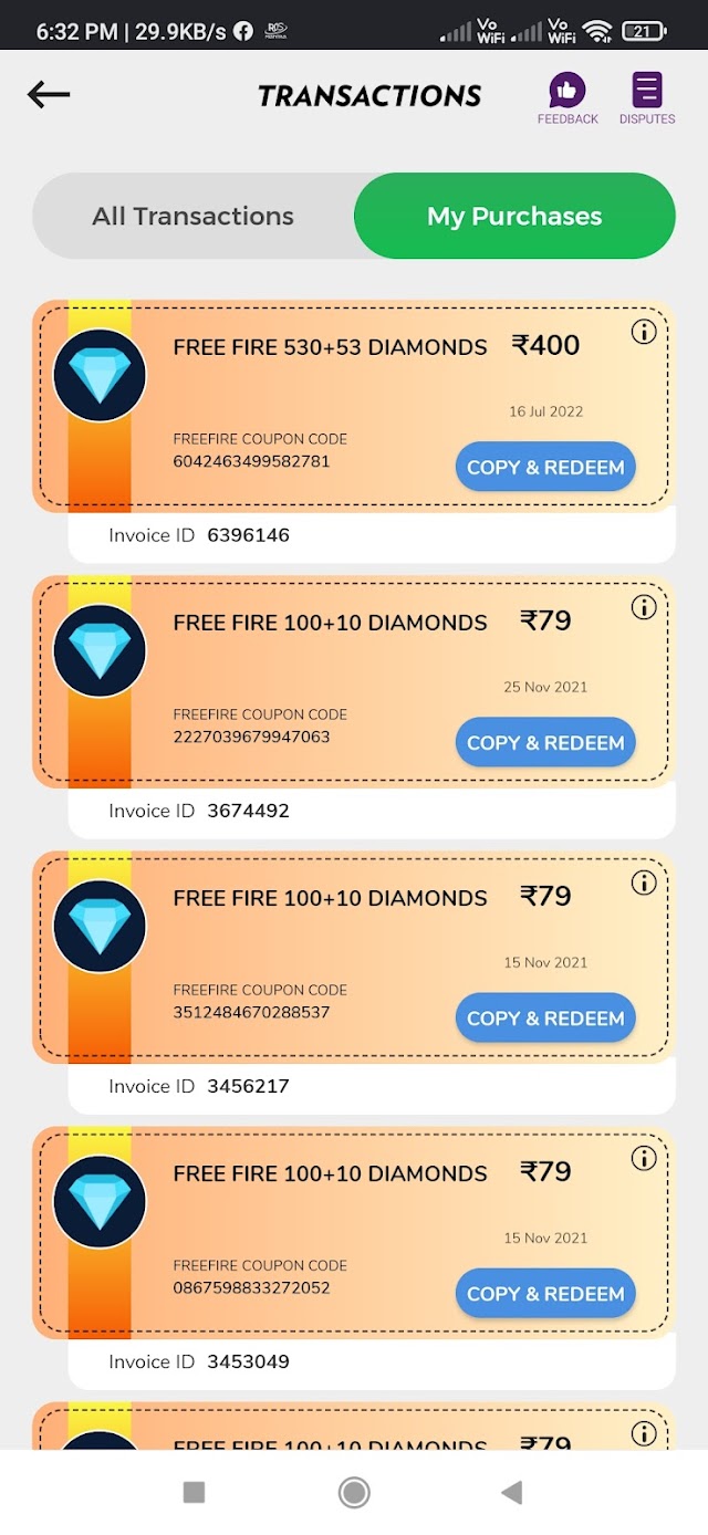 How To Top Up Diamond In Free Fire With Winzo App