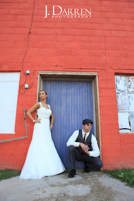 photo of bride and groom portrait at twelve west main in Thomasville North Carolina