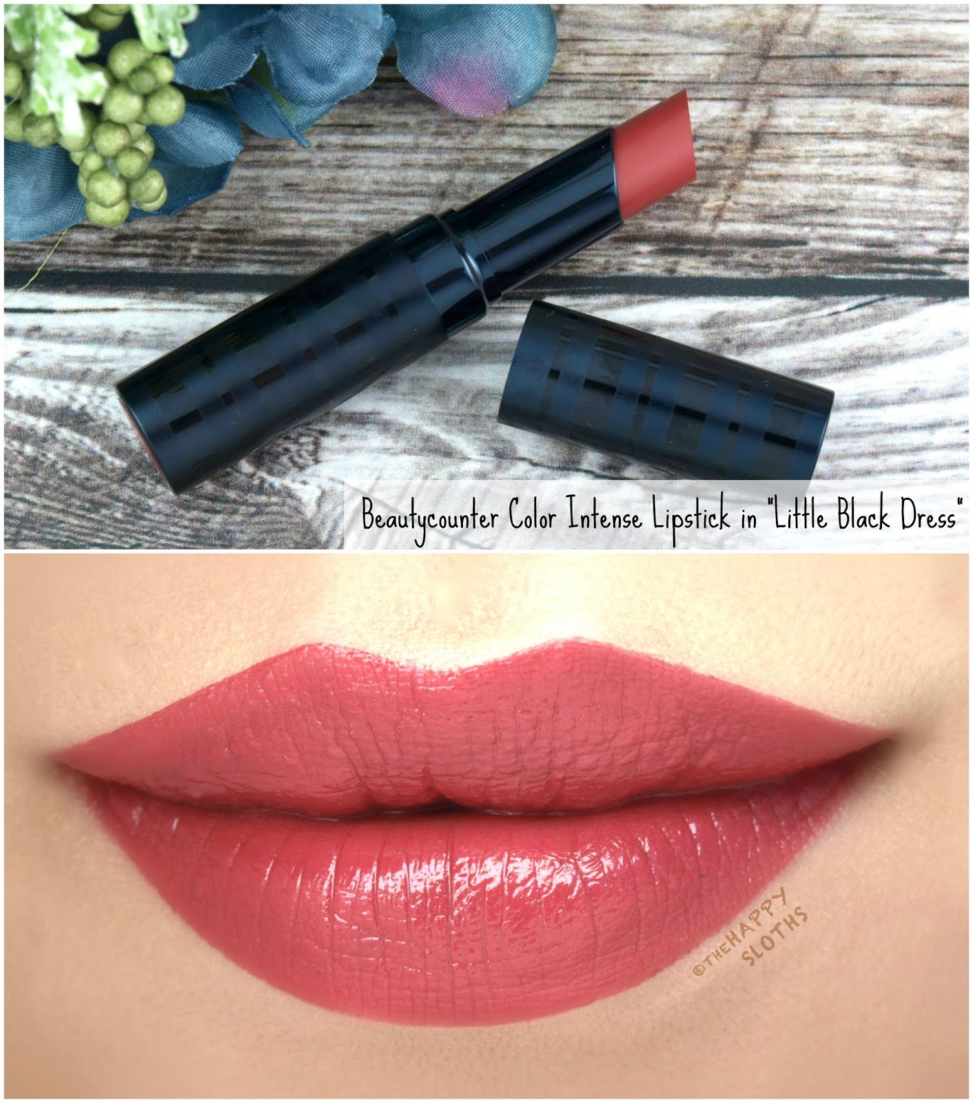 Beautycounter | Color Intense Lipstick in "Girls' Night": Review and Swatches