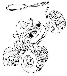 Blaze and the monster machines coloring pages