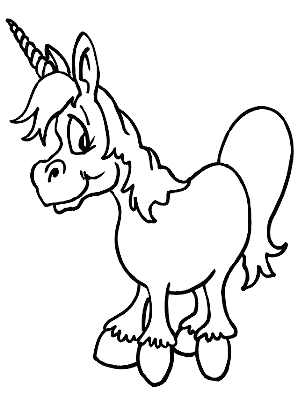 Free Education Coloring Sheet Of Unicorn title=