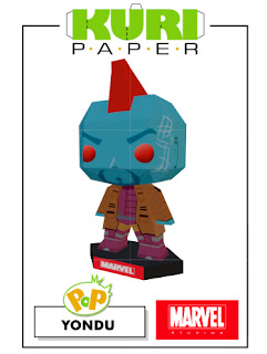 Kuri Paper - Pop Mini Funko Yondu Marvel Papercraft