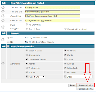 Contoh gambar ilustrasi halaman privacy policy