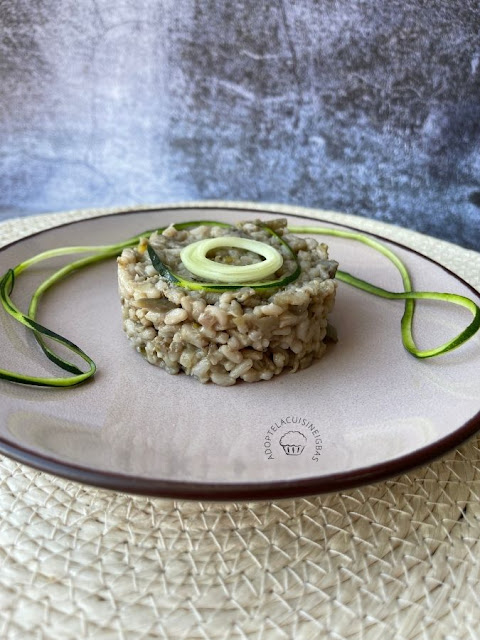 Risotto champignons courgettes aubergine - Repas joker - Monsieur Cuisine Connect