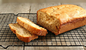 Skinny Banana Bread with Cream Cheese Swirl