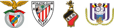 Logos das equipas que participam no Torneio do Guadiana