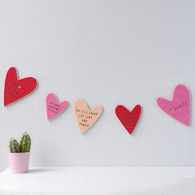 Heart shaped bunting