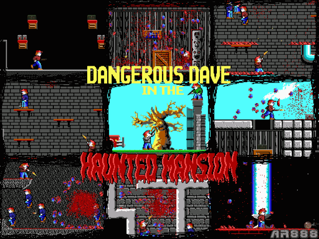 Dangerous Dave in the Haunted Mansion ( Doom 2D Forever Mod )