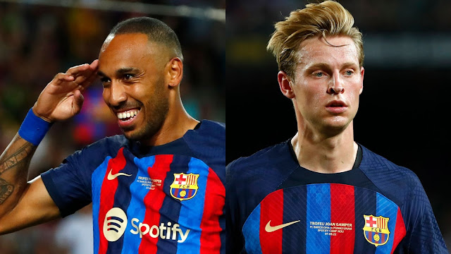 Chelsea ready to sign aubameyang and de jong from barcelona