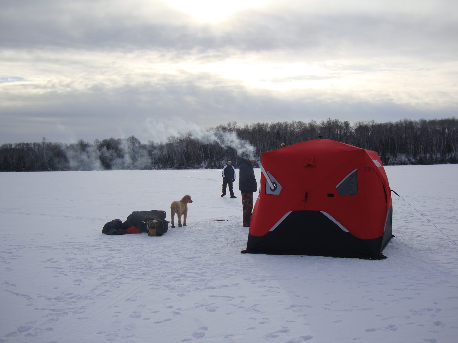 ice shack wood stove