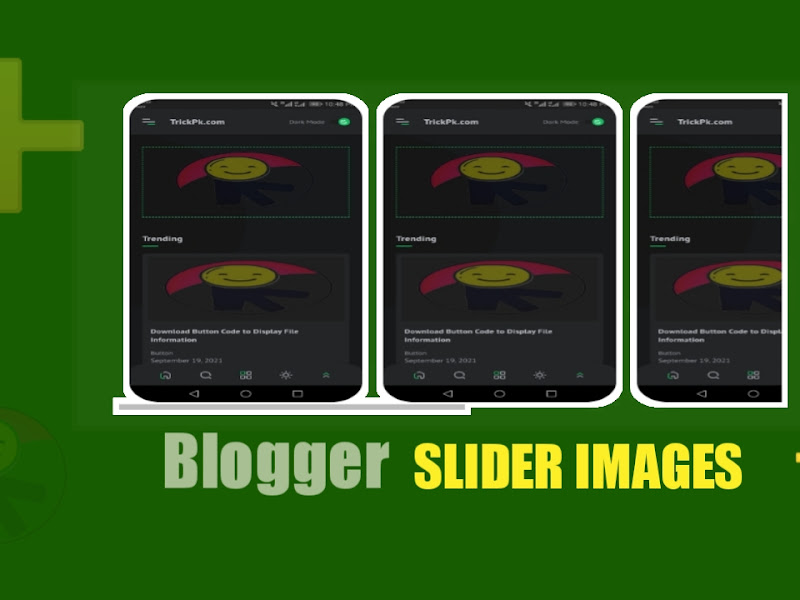 How to make a Slider Images for Blogger Posts