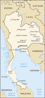 Map of Bangkok, Pattani, Phuket, Sattahip, Khon Kaen, Ciangmai, Udon, Thailand