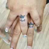 Wedding Ring Tattoos King And Queen