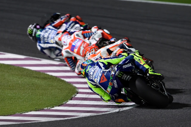 Valentino Rossi terpaksa puas di tempat keempat MotoGP Qatar