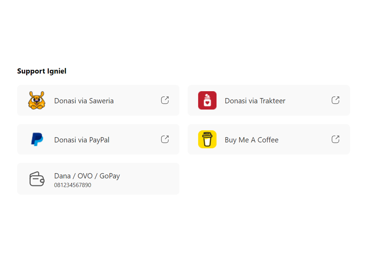 Widget Donasi Ala Igniel Pada Template Igniplex | Monkonomon