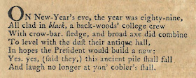 Opening stanza to Freneau's On the Demolition of Dartmouth College