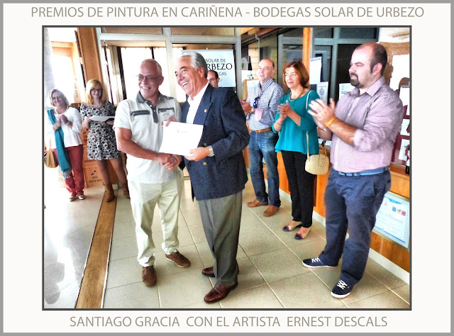 CARIÑENA-PINTURA-ARAGON-PREMIOS-CONCURSO-BODEGAS-SOLAR DE URBEZO-SANTIAGO GRACIA-FOTOS-ARTISTA-PINTOR-ERNEST DESCALS-