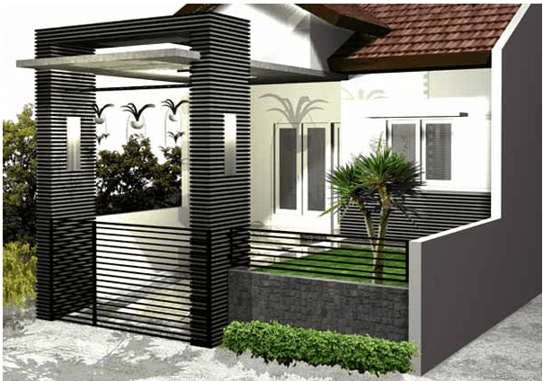 Desain Pagar Rumah Minimalis  Modern