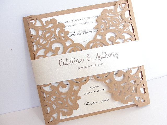 Laser Cut Wedding Invitations