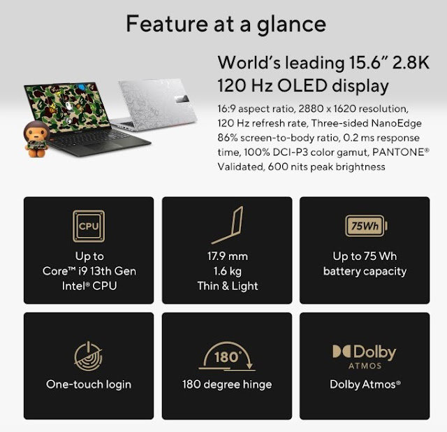 Harga dan Spesifikasi Asus VivoBook S 15 OLED K5504VA OLEDS551