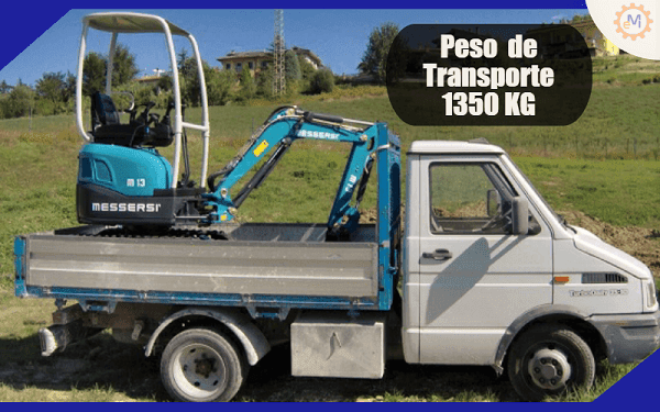 Transportando Miniexcavadora Messersi