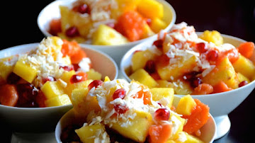 Recipe -Tropical Fruit Delight - A Chilled Dessert Sensation