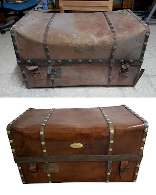 restoration of an old trunk