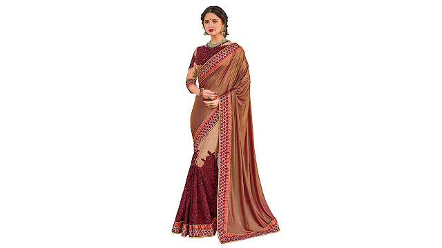 Varibha Women's Heavy Party Wear Saree