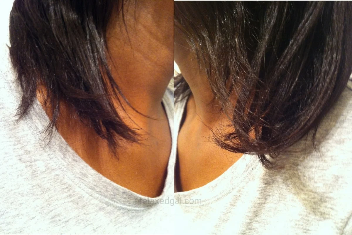 My start in a 30 day ceramide challenge to improve my relaxed hair | arelaxedgal.com