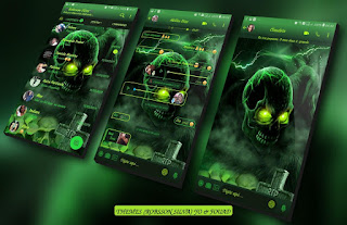 Skull Green Florescente Theme For YOWhatsApp & Fouad WhatsApp By R̳o̳b̳s̳s̳o̳n̳ S̳i̳l̳v̳a̳