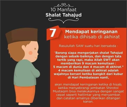 Manfaat solat tahjud