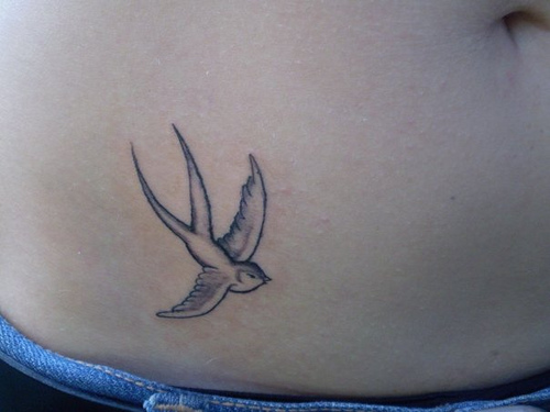 My Tattoo Gallery: Swallow Hip Tattoos