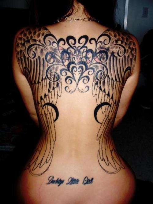 Angel wing tattoos are 