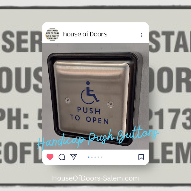 Handicap push buttons by House of Doors