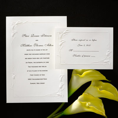 Calla Lily Wedding Invitations