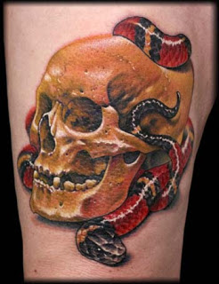 Skull Snake Tattoo