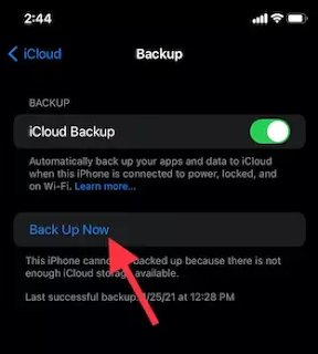 Backup Your iPhone by iCloud