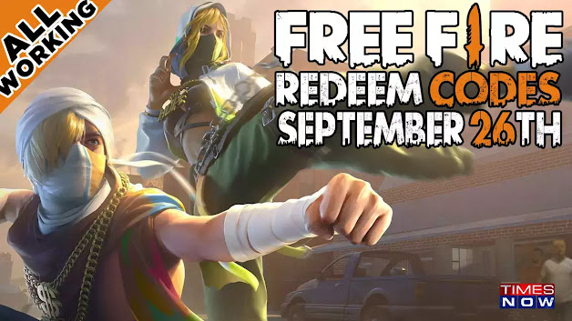  Garena Free Fire redeem codes (all working) for 26th September 2022