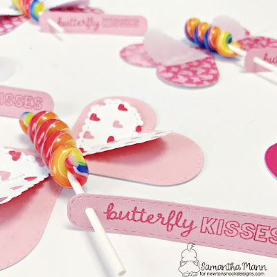 Butterfly Kisses Treats for Newton's Nook Designs, Sweet Treats Blog Hop, Valentine's Day, Die Cutting, #newtonsnook #sweettreats #valentinesday #butterfly