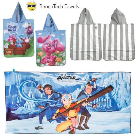 BeachTech Towels Nickelodeon characters UV Sensor