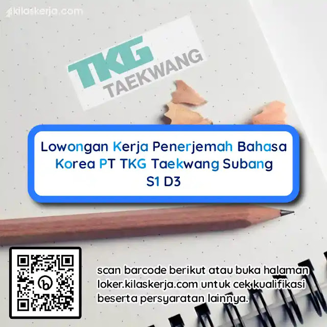 loker pt tkg taekwang